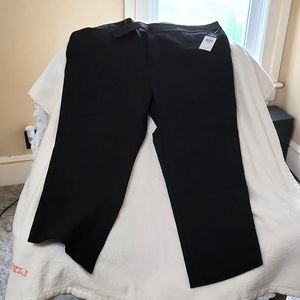 Chaps Black Dress Pants 24W Short
